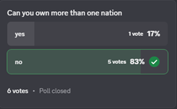 Multiple nations voting illustration